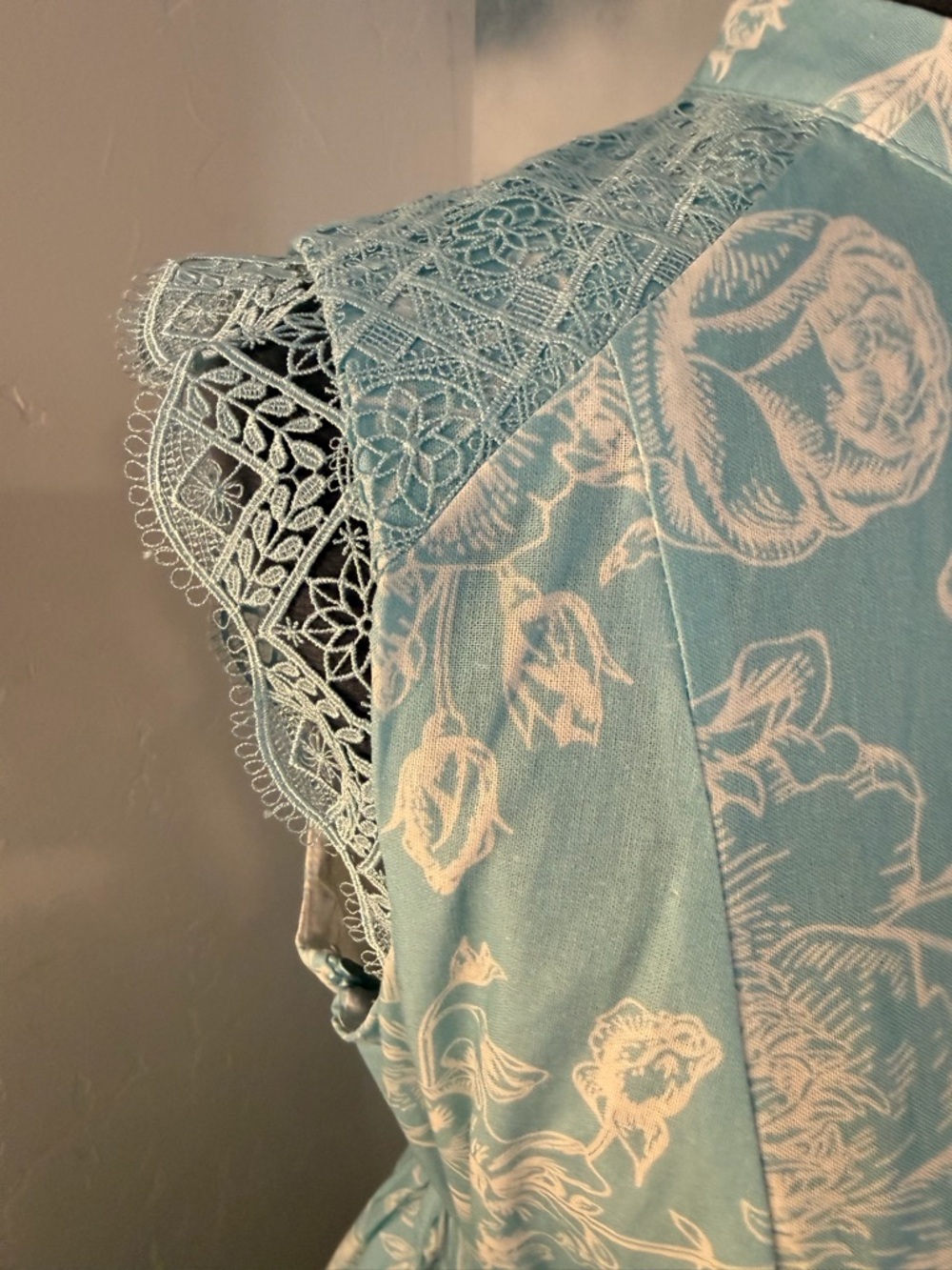Blue Floral Maxi Dress #164 - Picture 5 of 9